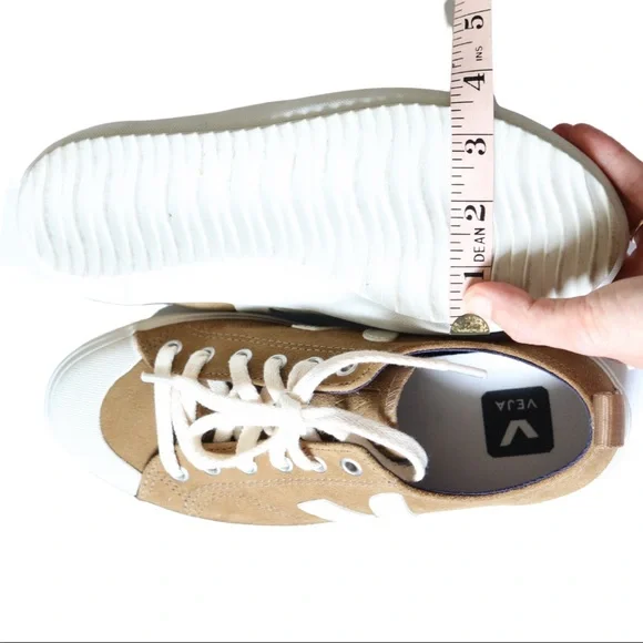 Veja Women's Sneakers in Tan and White - Picture 8 of 9